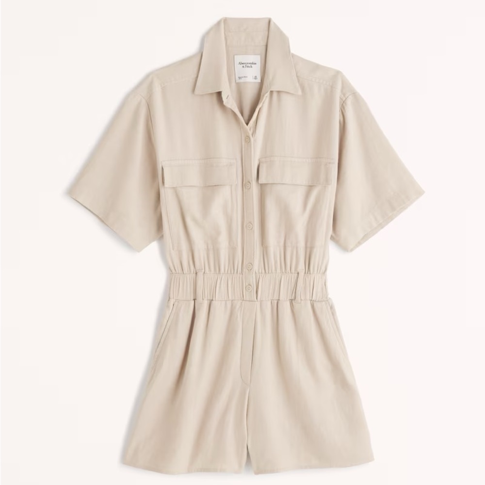 Abercrombie Short Sleeve Utility Romper